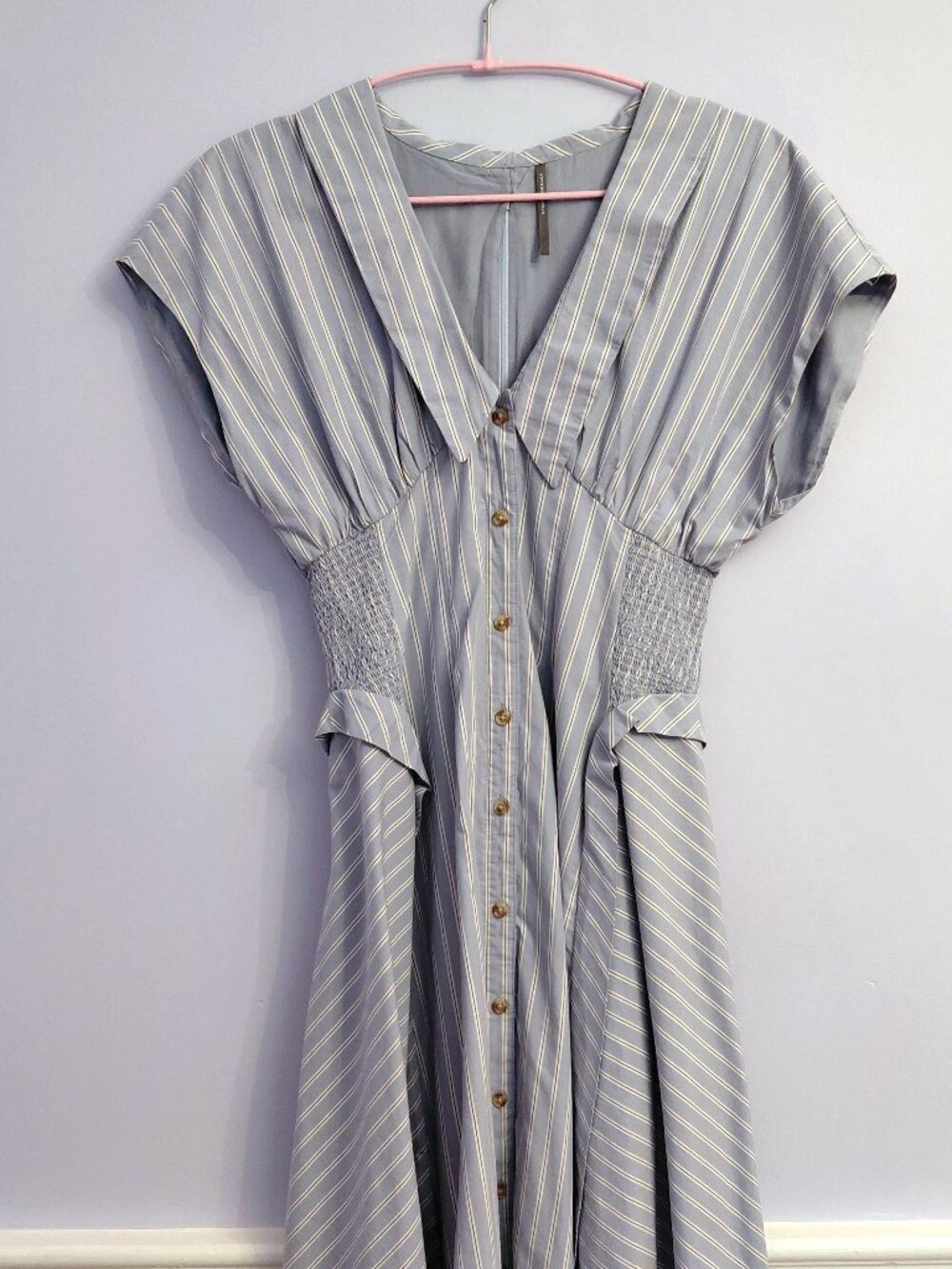 Blue stripe Anthropology dress